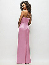 Alt View 6 Thumbnail - Powder Pink Cowl-Neck Criss Cross Back Slip Dress