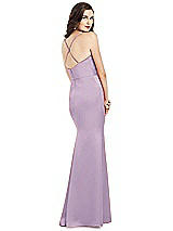 Alt View 3 Thumbnail - Pale Purple Cowl-Neck Criss Cross Back Slip Dress