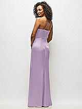 Alt View 6 Thumbnail - Pale Purple Cowl-Neck Criss Cross Back Slip Dress