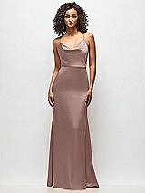 Alt View 4 Thumbnail - Sienna Cowl-Neck Criss Cross Back Slip Dress