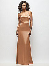 Alt View 4 Thumbnail - Toffee Cowl-Neck Criss Cross Back Slip Dress