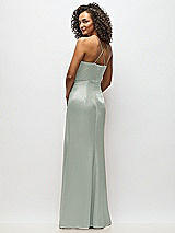 Alt View 6 Thumbnail - Willow Green Cowl-Neck Criss Cross Back Slip Dress