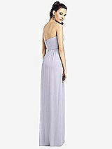 Rear View Thumbnail - Silver Dove Slim Spaghetti Strap Chiffon Dress with Front Slit 