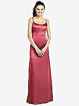 Front View Thumbnail - Nectar Slim Spaghetti Strap V-Back Trumpet Gown