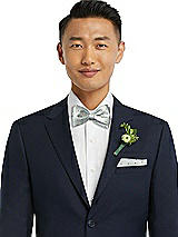 Front View Thumbnail - Willow/vineyard Green/ivory Modern Polka Dot Pocket Square