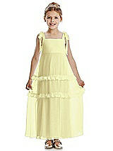 Front View Thumbnail - Butter Yellow Flower Girl Dress FL4071