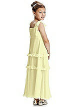 Rear View Thumbnail - Butter Yellow Flower Girl Dress FL4071