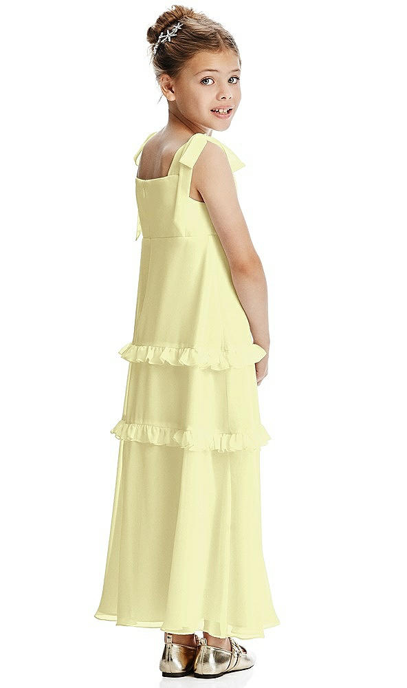 Back View - Butter Yellow Flower Girl Dress FL4071