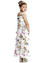 Rear View Thumbnail - Butterfly Botanica Ivory Flower Girl Dress FL4071