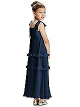 Rear View Thumbnail - Midnight Navy Flower Girl Dress FL4071