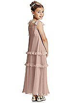 Rear View Thumbnail - Neu Nude Flower Girl Dress FL4071