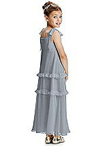 Rear View Thumbnail - Platinum Flower Girl Dress FL4071