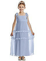 Front View Thumbnail - Sky Blue Flower Girl Dress FL4071