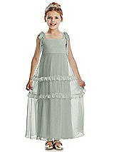 Front View Thumbnail - Willow Green Flower Girl Dress FL4071