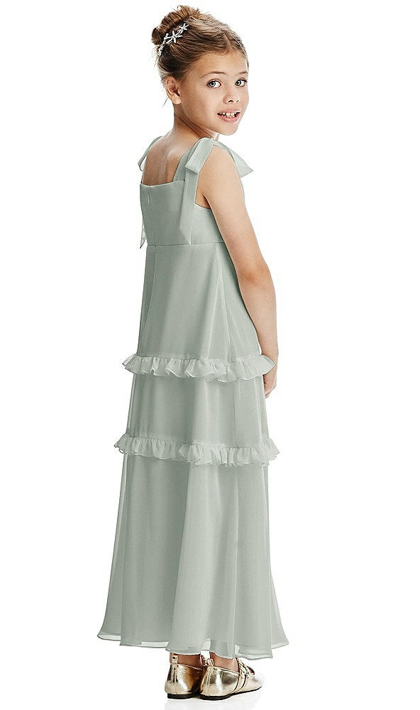 Back View - Willow Green Flower Girl Dress FL4071