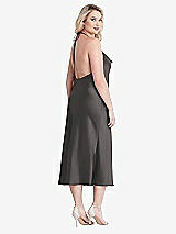 Alt View 3 Thumbnail - Caviar Gray Cowl-Neck Convertible Midi Slip Dress - Piper