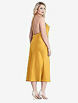 Alt View 3 Thumbnail - NYC Yellow Cowl-Neck Convertible Midi Slip Dress - Piper