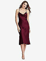 Front View Thumbnail - Cabernet Cowl-Neck Convertible Midi Slip Dress - Piper