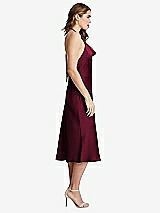 Side View Thumbnail - Cabernet Cowl-Neck Convertible Midi Slip Dress - Piper