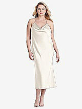 Alt View 2 Thumbnail - Ivory Cowl-Neck Convertible Midi Slip Dress - Piper