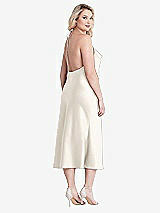 Alt View 3 Thumbnail - Ivory Cowl-Neck Convertible Midi Slip Dress - Piper