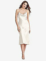 Front View Thumbnail - Ivory Cowl-Neck Convertible Midi Slip Dress - Piper