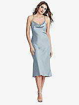 Front View Thumbnail - Mist Cowl-Neck Convertible Midi Slip Dress - Piper