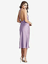 Rear View Thumbnail - Pale Purple Cowl-Neck Convertible Midi Slip Dress - Piper