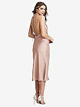 Rear View Thumbnail - Toasted Sugar Cowl-Neck Convertible Midi Slip Dress - Piper