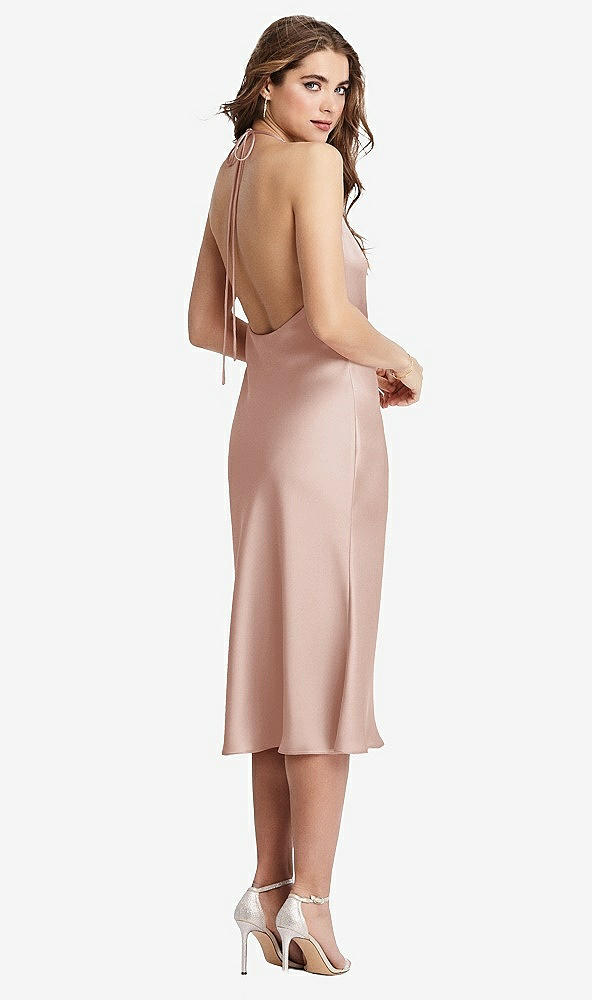 Back View - Toasted Sugar Cowl-Neck Convertible Midi Slip Dress - Piper