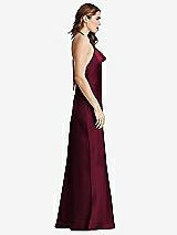 Side View Thumbnail - Cabernet Cowl-Neck Convertible Maxi Slip Dress - Reese