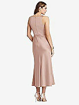 Rear View Thumbnail - Toasted Sugar Cowl-Neck Midi Tank Dress - Esme