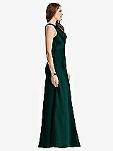 Side View Thumbnail - Evergreen Cowl-Neck Maxi Tank Dress - Nova