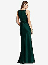 Rear View Thumbnail - Evergreen Cowl-Neck Maxi Tank Dress - Nova