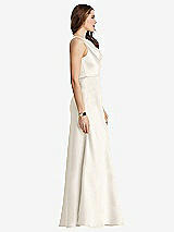 Side View Thumbnail - Ivory Cowl-Neck Maxi Tank Dress - Nova