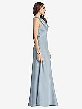 Side View Thumbnail - Mist Cowl-Neck Maxi Tank Dress - Nova