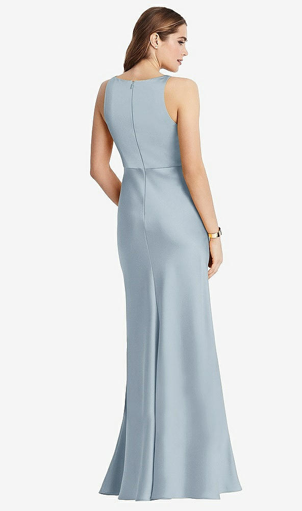 Back View - Mist Cowl-Neck Maxi Tank Dress - Nova