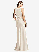 Rear View Thumbnail - Oat Cowl-Neck Maxi Tank Dress - Nova