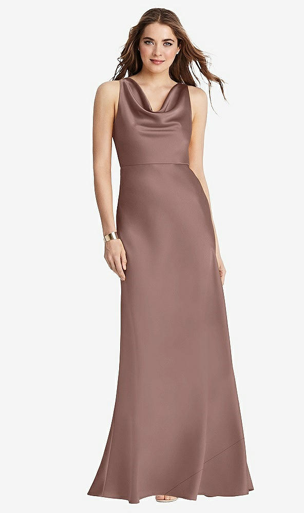 Front View - Sienna Cowl-Neck Maxi Tank Dress - Nova