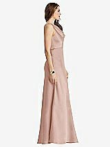 Side View Thumbnail - Toasted Sugar Cowl-Neck Maxi Tank Dress - Nova