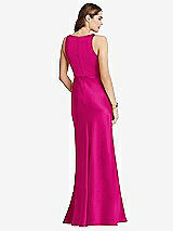 Rear View Thumbnail - Think Pink Cowl-Neck Maxi Tank Dress - Nova