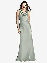 Front View Thumbnail - Willow Green Cowl-Neck Maxi Tank Dress - Nova