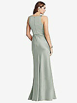 Rear View Thumbnail - Willow Green Cowl-Neck Maxi Tank Dress - Nova