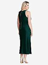 Alt View 3 Thumbnail - Evergreen Tie Neck Cutout Midi Tank Dress - Lou