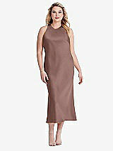 Alt View 2 Thumbnail - Sienna Tie Neck Cutout Midi Tank Dress - Lou