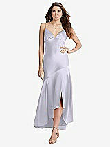 Front View Thumbnail - Silver Dove Asymmetrical Drop Waist High-Low Slip Dress - Devon