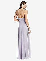 Rear View Thumbnail - Moondance High Neck Chiffon Maxi Dress with Front Slit - Lela