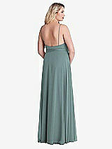 Alt View 2 Thumbnail - Icelandic Chiffon Maxi Wrap Dress with Sash - Cora