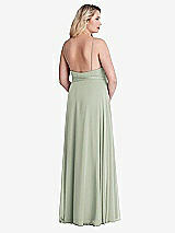 Alt View 2 Thumbnail - Celadon Chiffon Maxi Wrap Dress with Sash - Cora