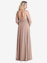 Alt View 2 Thumbnail - Neu Nude Chiffon Maxi Wrap Dress with Sash - Cora